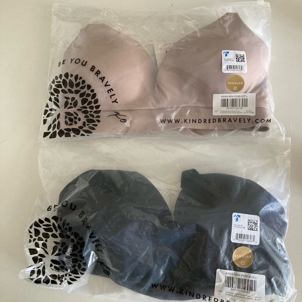 Gently Used 2 Pack Nursing and pumping bra in one. Size L